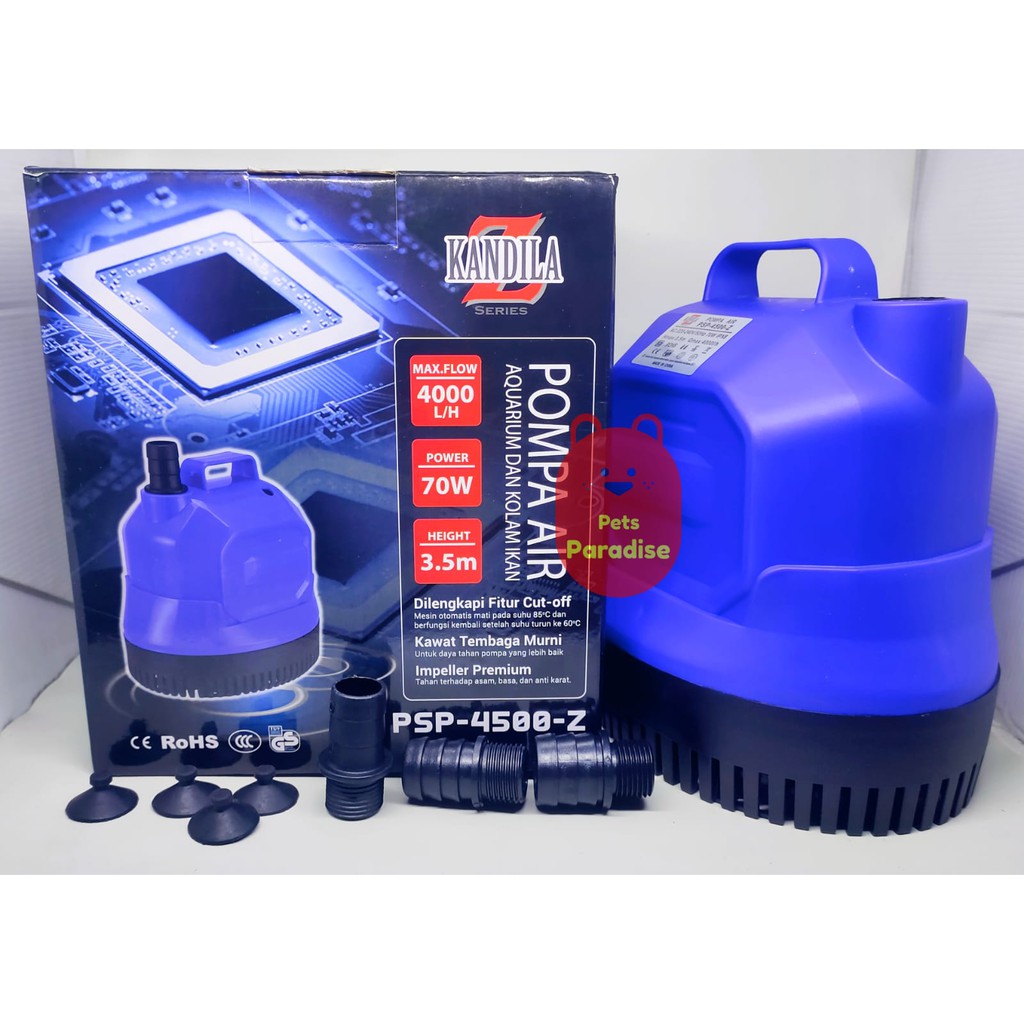 KANDILA PSP 4500-Z 70W FILTER POMPA AIR CELUP KOLAM IKAN AQUARIUM