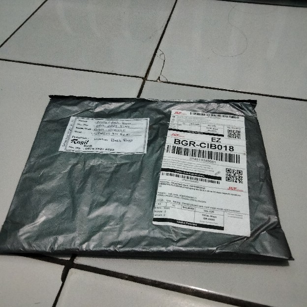 Kemeja Pendek Batik Motif Melati Model Clurit Kombinasi Bordir