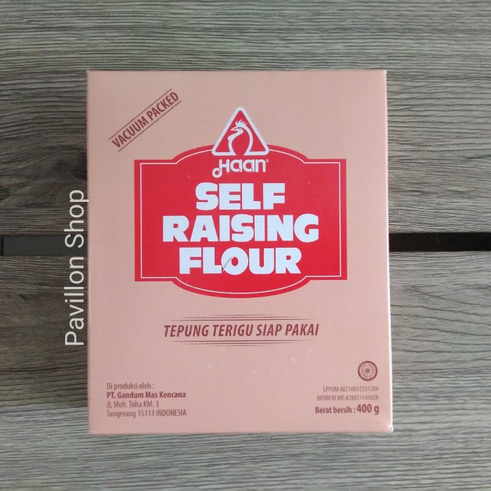 

PROMO Self Raising Flour Haan 400gr Tepung Terigu Siap Pakai Self Rising