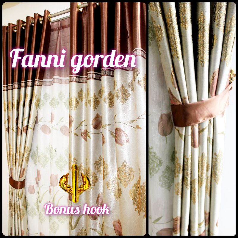 gorden blackout motif minimalis/gorden jendela pintu minimalis terbaru tinggi 230