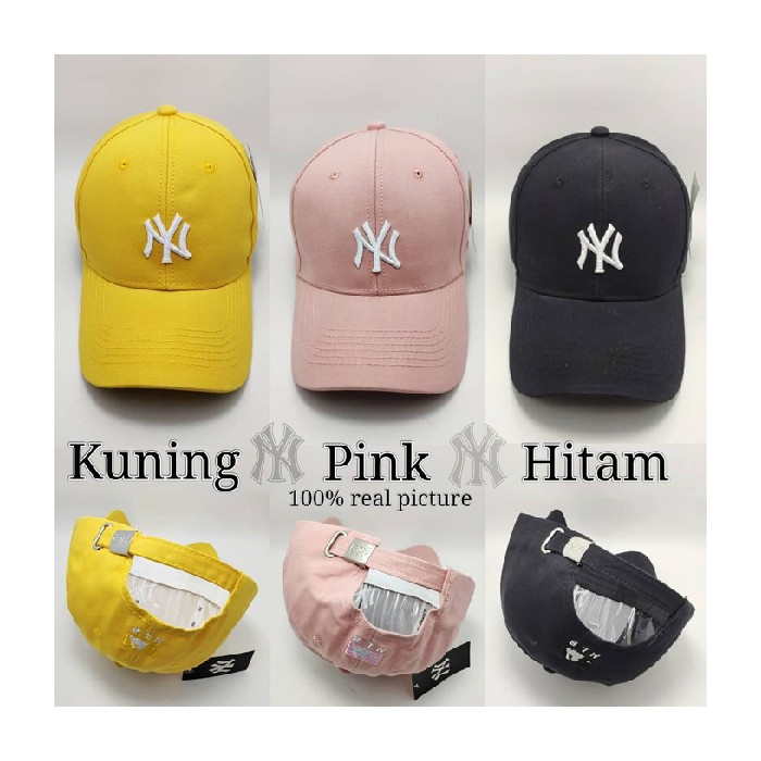 Topi Unik Laki Import NY-16Kuning Pria - Wanita Baseball Fashion Terlaris Laki Limited