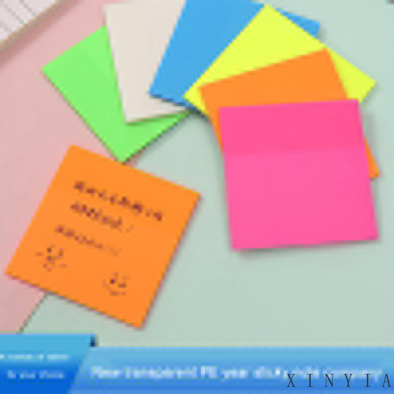 Xia.id 50PCS Stiker Transparan Fluorescent Tanpa Cover