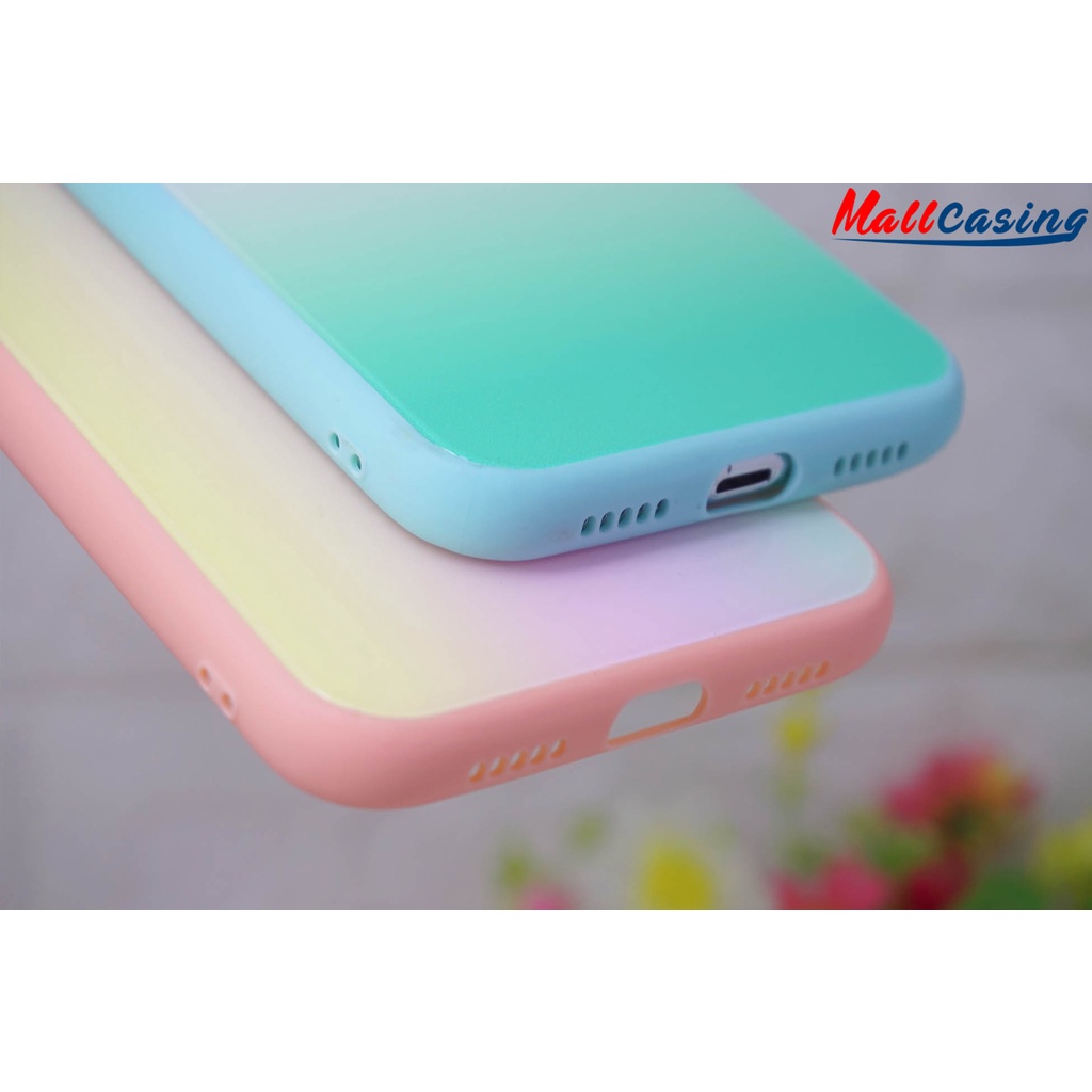 MallCasing - iPhone 6G+ | 7G+/ 8G+ | XR | XS Max | X/ XS Hard Case Glass Candy Pelindung Lensa