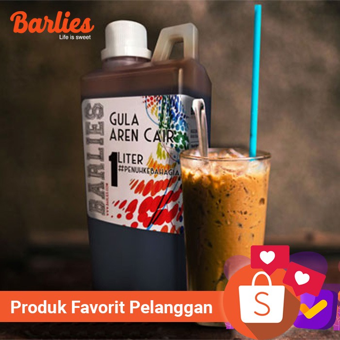 

Gula Aren cair premium 1 liter merk Barlies