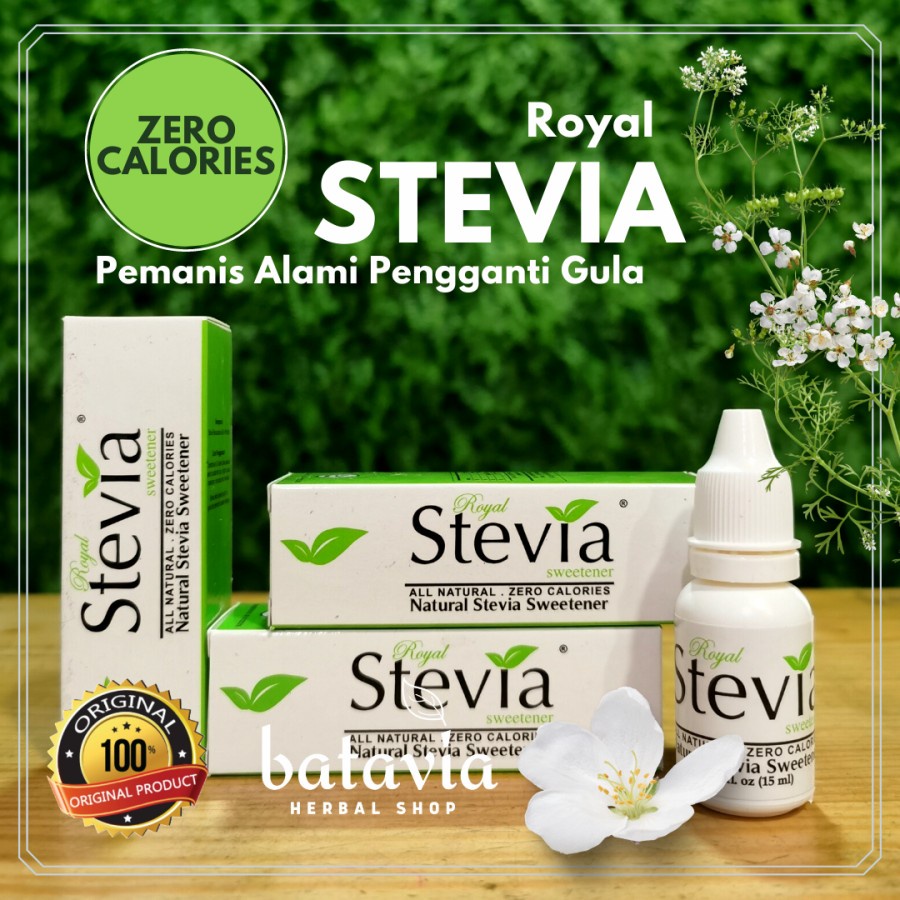 

Royal Stevia Cair Pemanis Alami Natural Sweetener Diabetes Diet