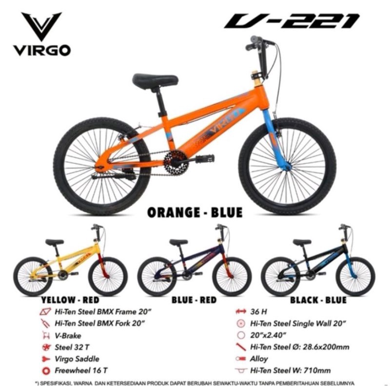 Sepeda Bmx Anak 20 inch Virgo V-221 By Pacific