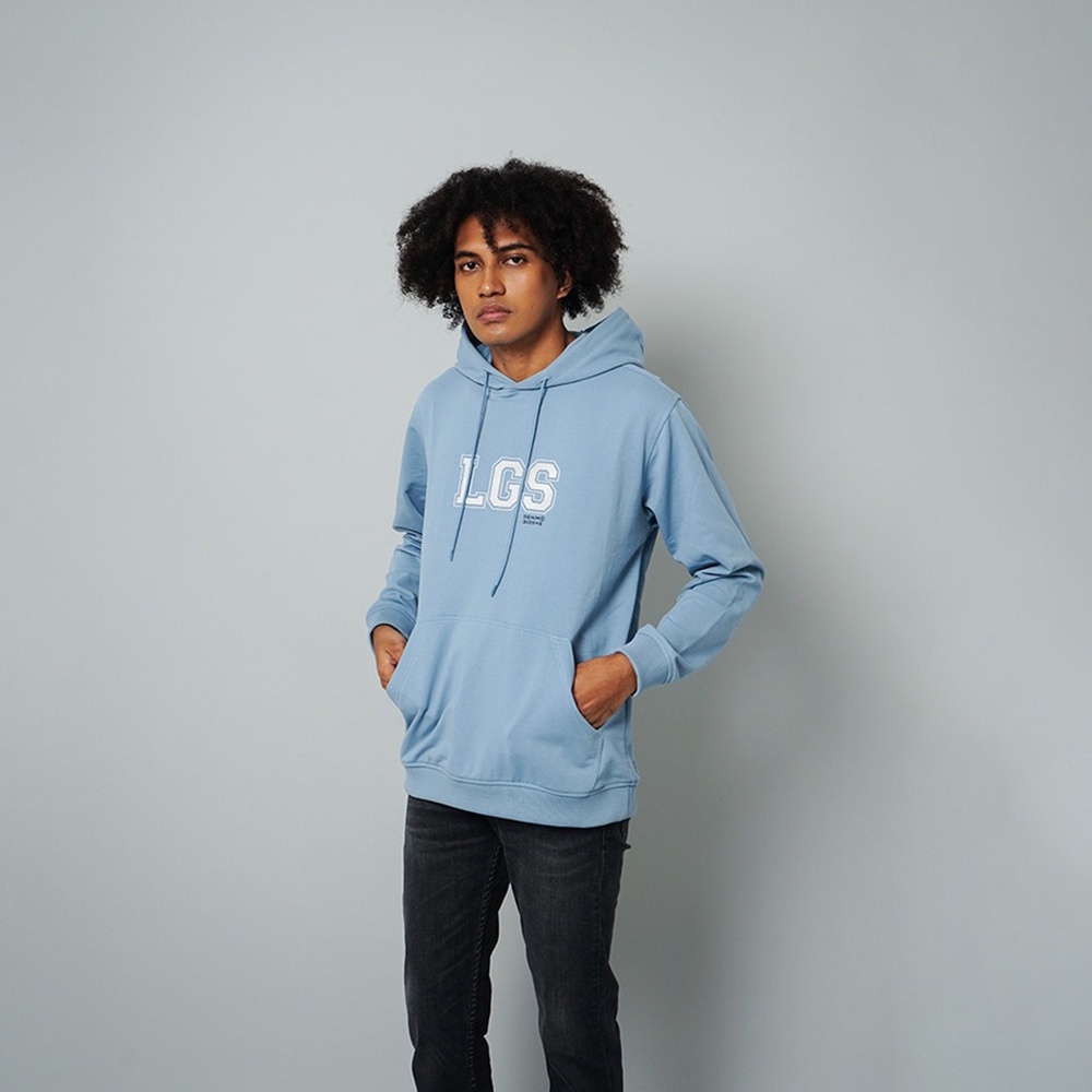 LGS Street - Logo Varsity Hoodie - Streetwear - Biru - Unisex - SH.10.R005.028