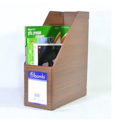 

File-Box- Bambi 1033 Magazine File Cream Wood/ Brown Wood⠀⠀⠀⠀ -Box-File.