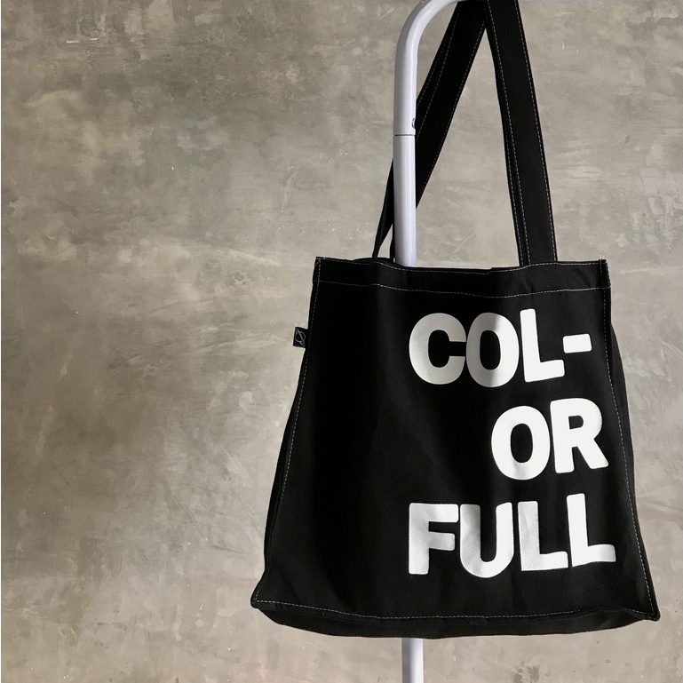 TOTE BAG AESTHETIC KANVAS COLORFULL