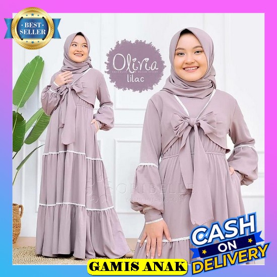 Arzana // Pakaian Setelan Gamis Dress Maxi Anak Remaja. Bahan Shakila Mix Ceruty Babydoll. Allsize U