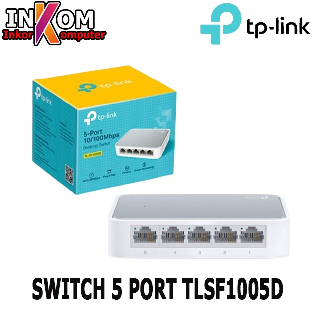 TP-LINK TL-SF1005D 5 port 10-100Mbps