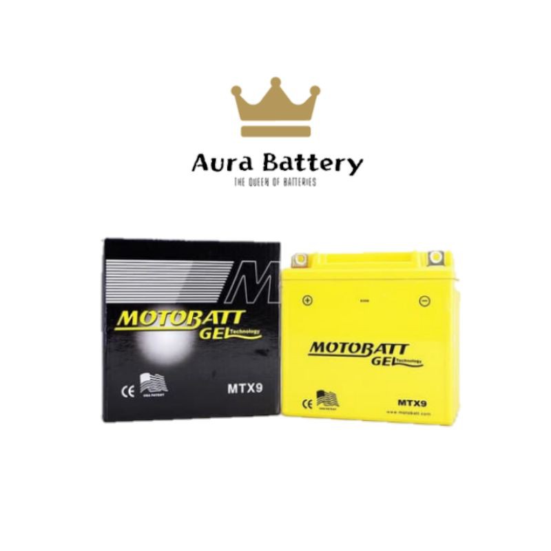ACCU AKI MOTOR BAJAJ PULSAR THUNDER MOTOBATT MTX9 AKI KERING BARU MURAH