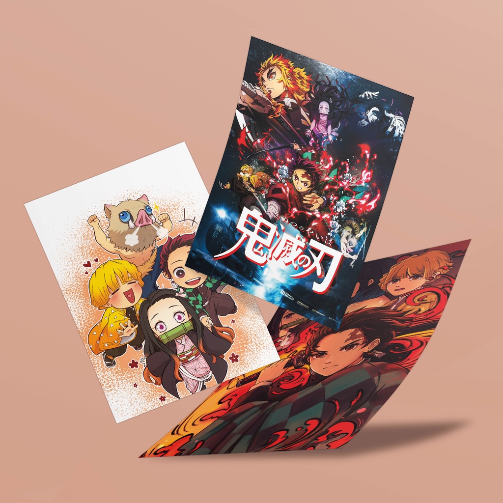 Poster Kimetsu no Yaiba / Demon Slayer | Various Character | A4