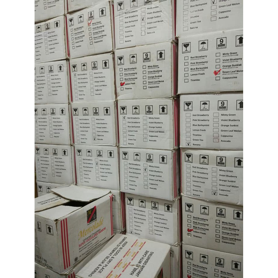 

COKLAT MERCOLADE WARNA RASA RAINBOW 1 KG VIA JNE / NINJA / DLL - MERAH