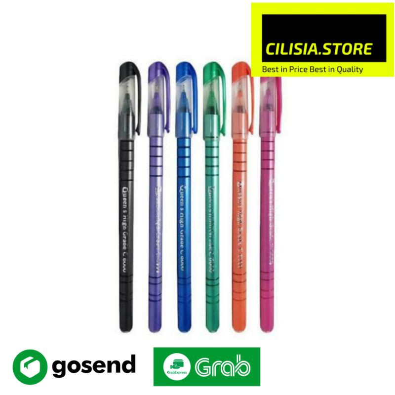 

Pulpen Queen Faster C6000 Slim Ballpoint 0.5mm Tinta Hitam Isi 12 Pcs