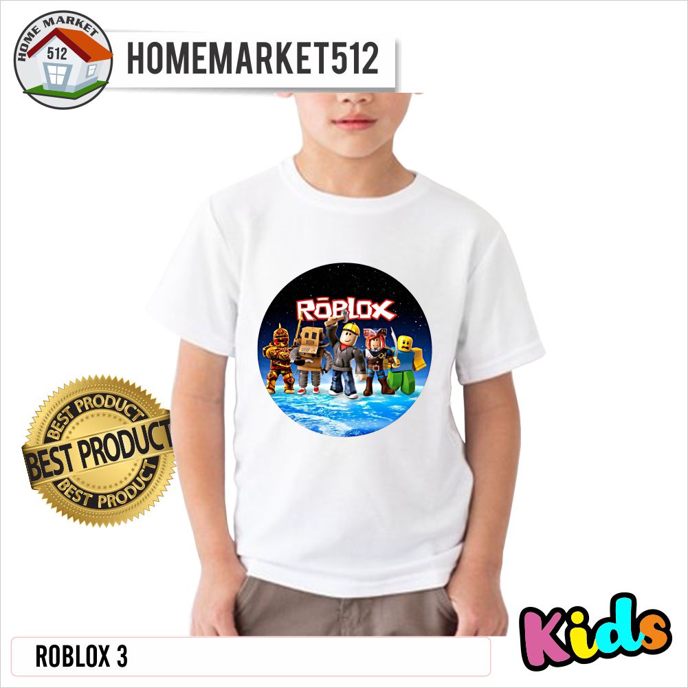 Kaos Anak ROBLOX 3 Kaos Anak Laki-laki Dan Perempuan Premium | HOMEMARKET512