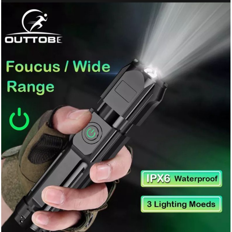 SENTER SWAT LED / SENTER LED POLICE RECHARGEABLE / SENTER CAS