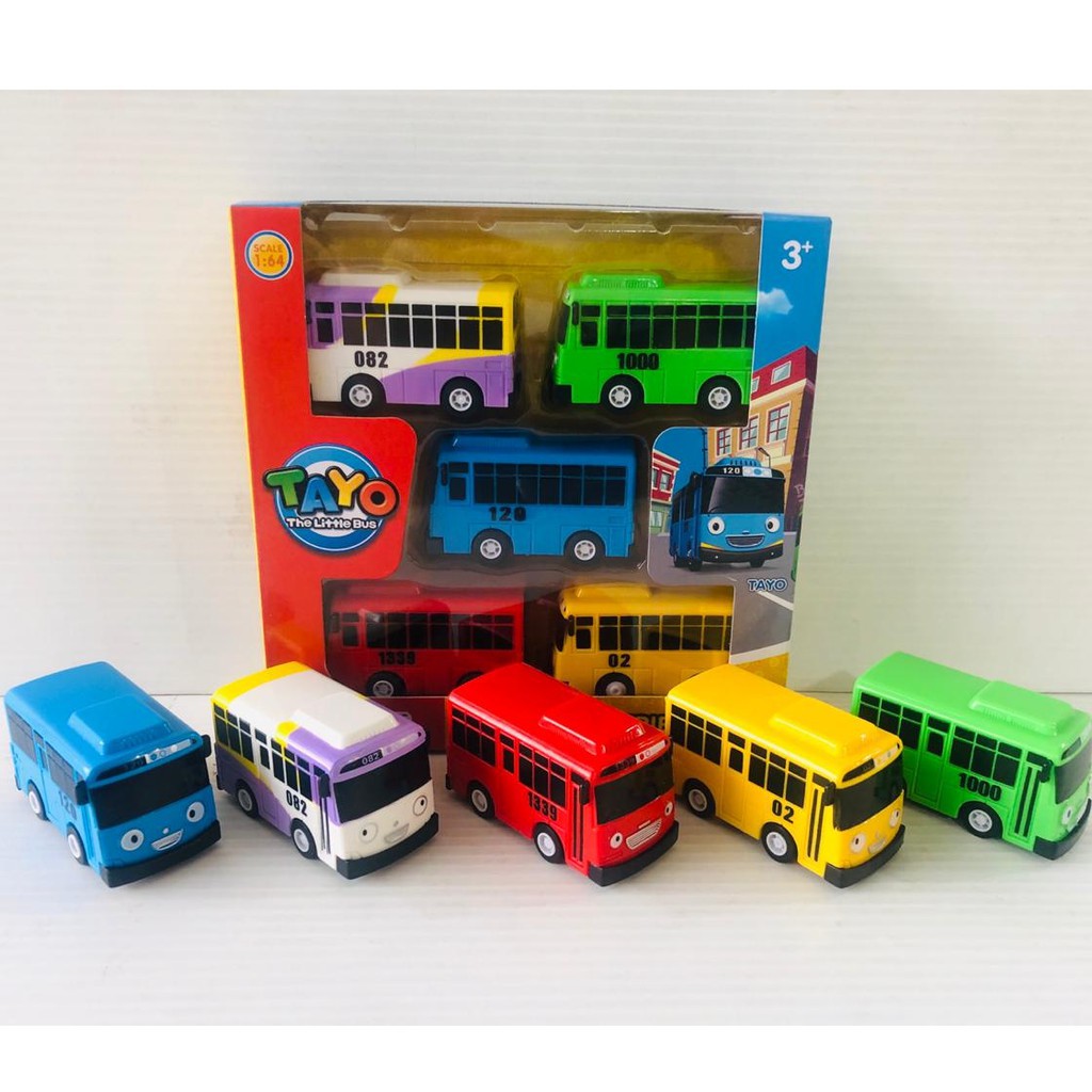 MAINAN MOBIL TAYO ISI 4PCS PULL BACK MOBIL LITTLE BUS TAYO MAINAN ANAK-2
