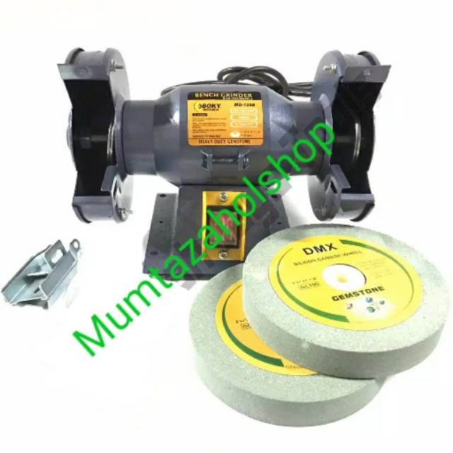 PAKET GRATIS BATU BOKY Mesin Gerinda Duduk 6 Inch - Bench Grinder 6 Inch