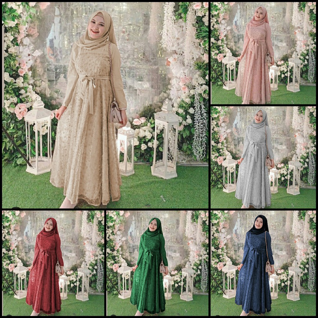 Maxi jelita jumbo / COUPLE JELITA / MX DRESS JELITA/ GAMIS BRUKAT TILE GAMIS MUTIARA MOSCREPE PESTa