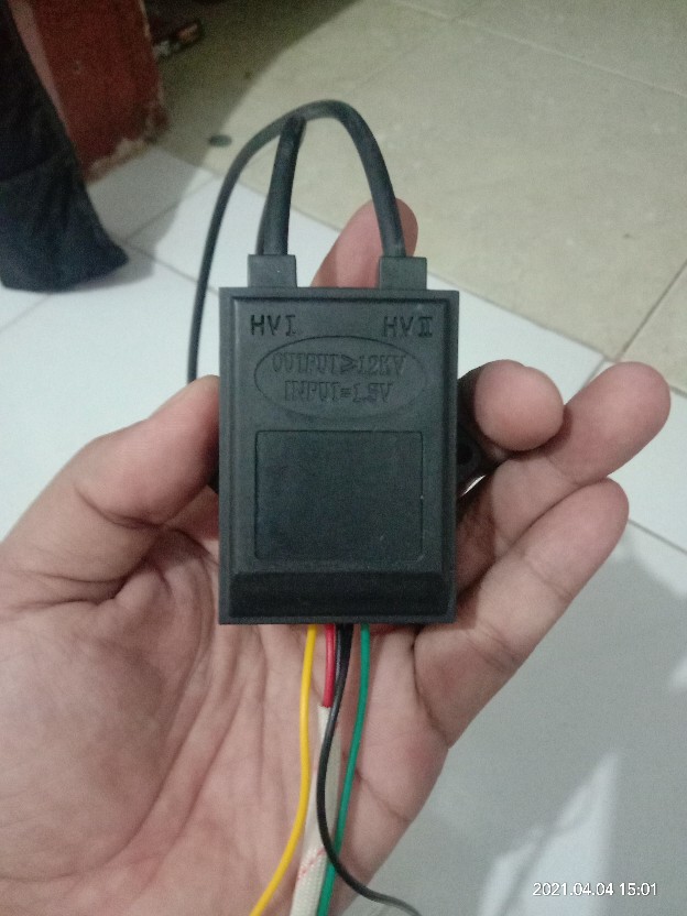 Pemantik Elektrik Dc 2 Out Quantum Pemantik Kompor Gas Akumulator