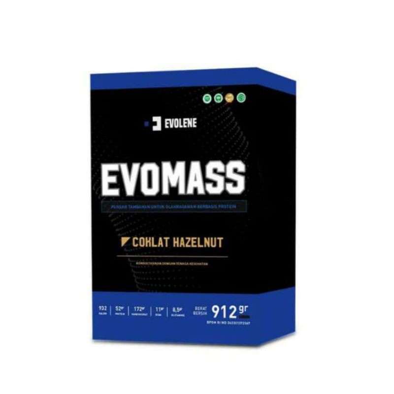 Evolene Evomass Gainer 912gram 2lbs