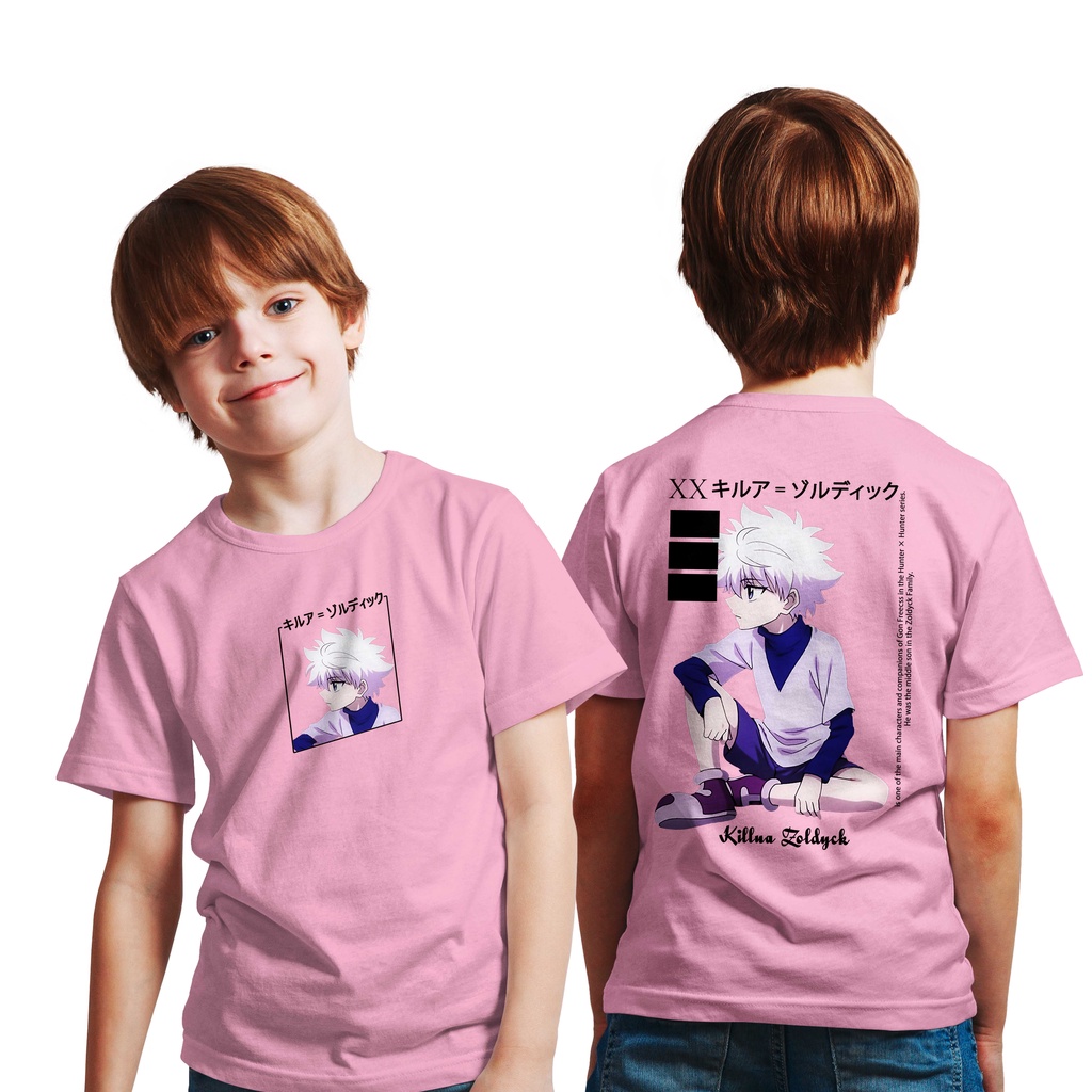 T-SHIRT KIDS  LOGO Killua Zoldyck MANGA JAPAN ANIME PREMIUM