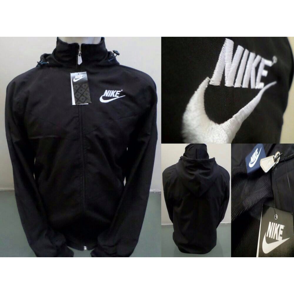 NEW jaket nike parasut polos hitam NEW