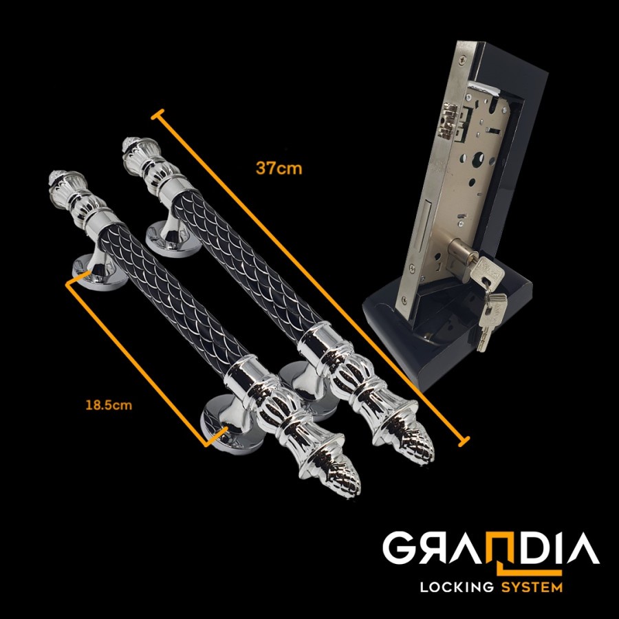 Pull Handle / Tarikan Pintu Sisik Naga Minimalis Dua Pintu Set