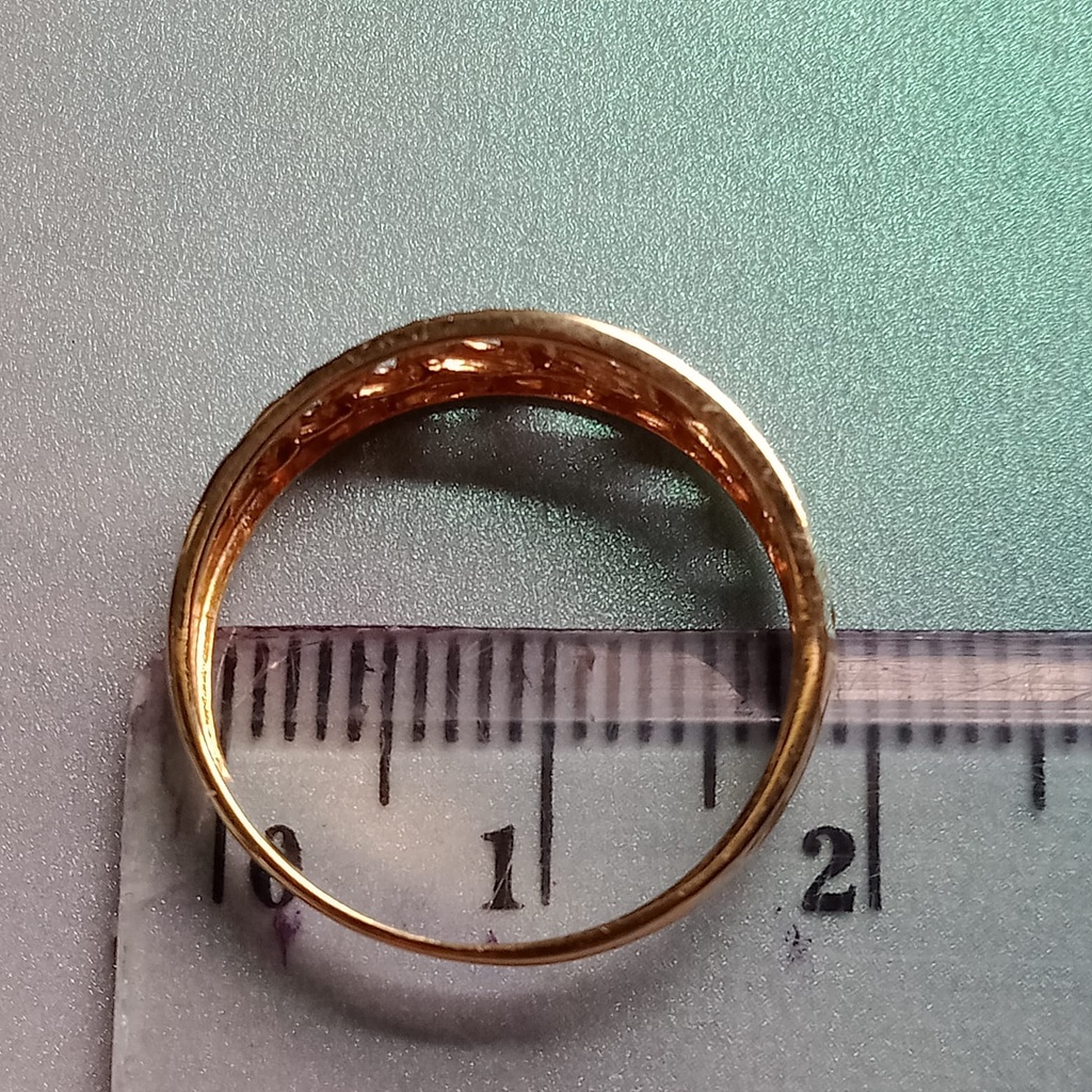 Cincin Emas 17K - 1.65 gr Kadar 750 - 945