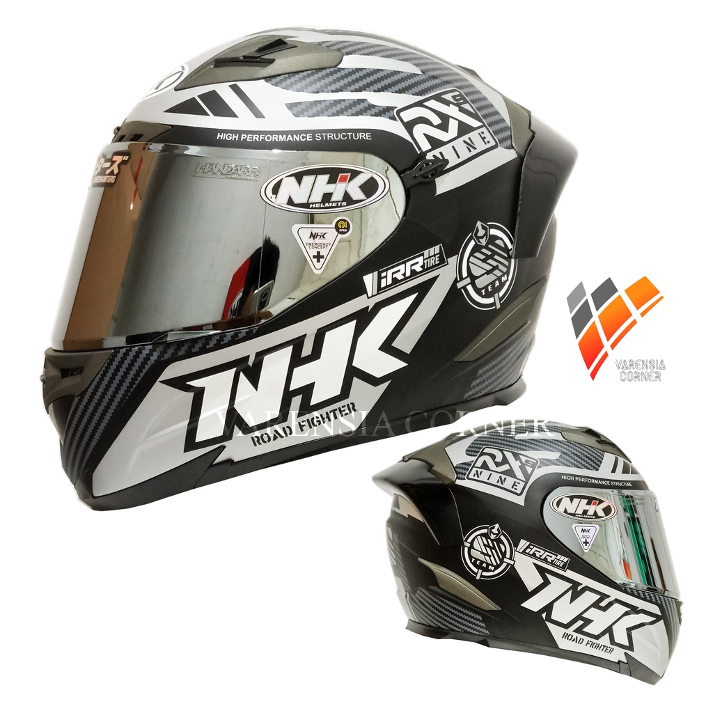 Jual Helm Nhk Rx Racer X Nhk Rx Racer Nhk Rx Nine Black Doff Silver