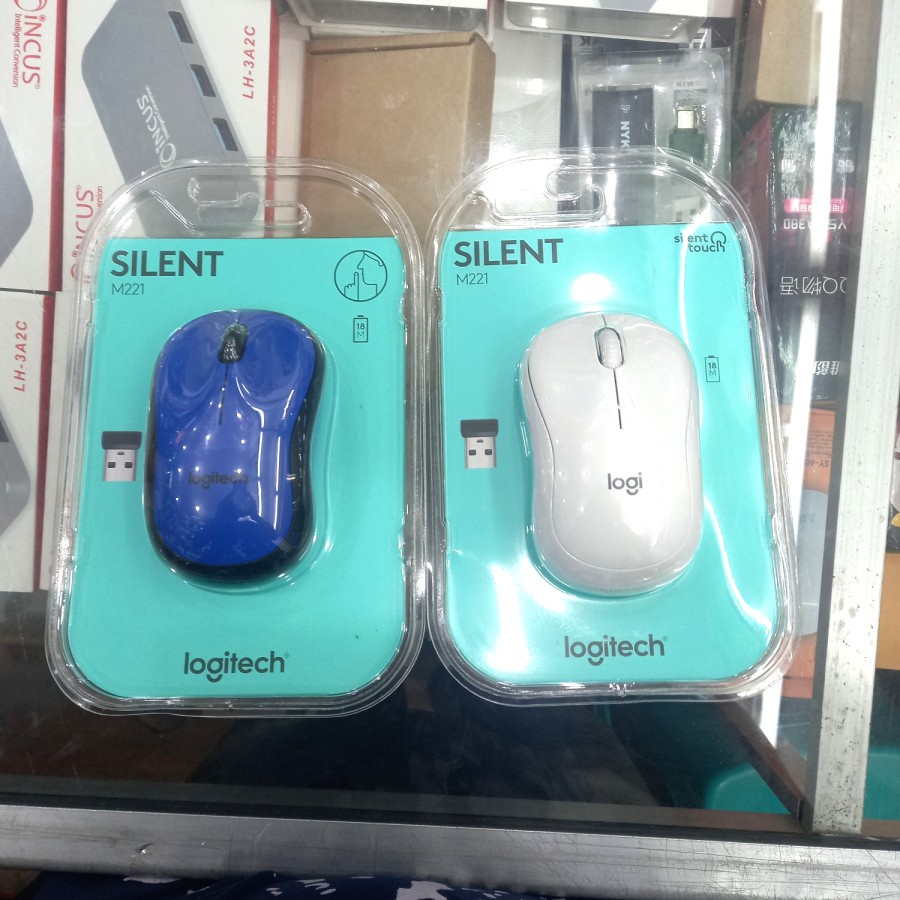 Logitech Wireless Mouse M221 Red Silent - Mouse Wireless M 221 Merah Silent