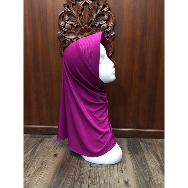 Hijab Sport Linear. Bergo Pendek, Bergo Sekolah-1