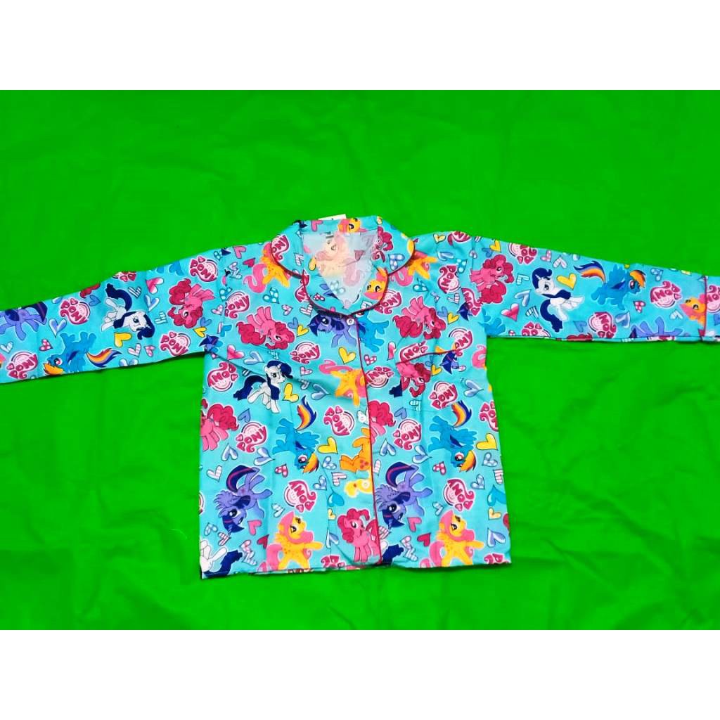 baju tidur motif KUDA PONI /piyama anak-anak/tangan panjang