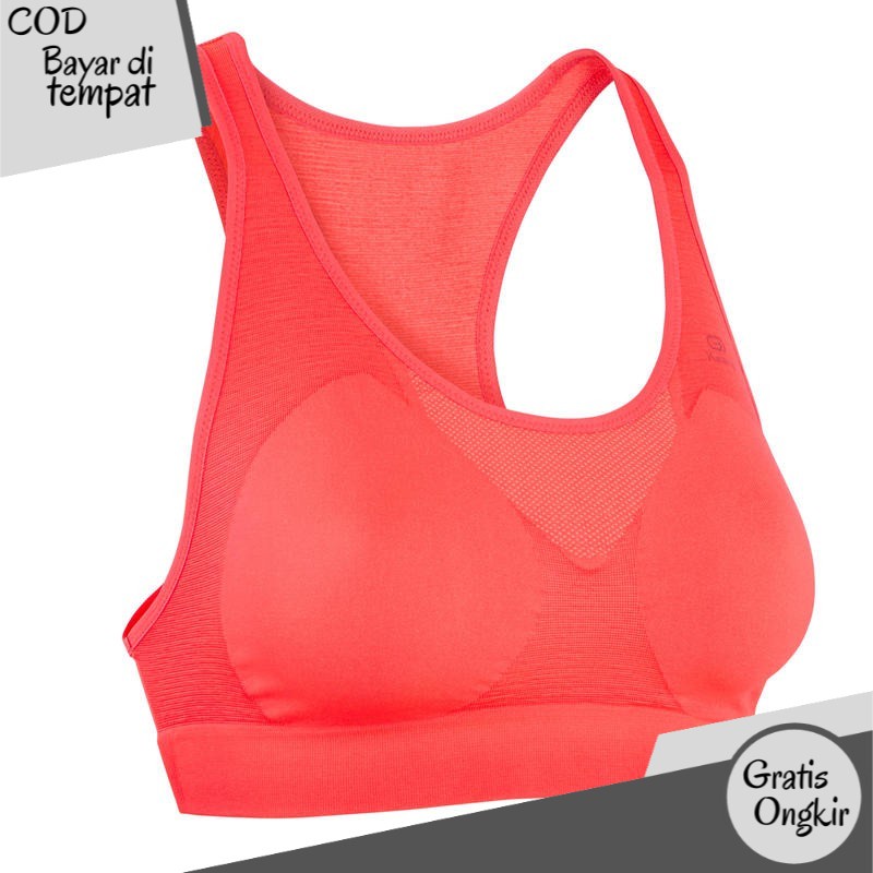 Decathlon Kalenji Sport Bra Basic Coral Pink - 8563079 TN2