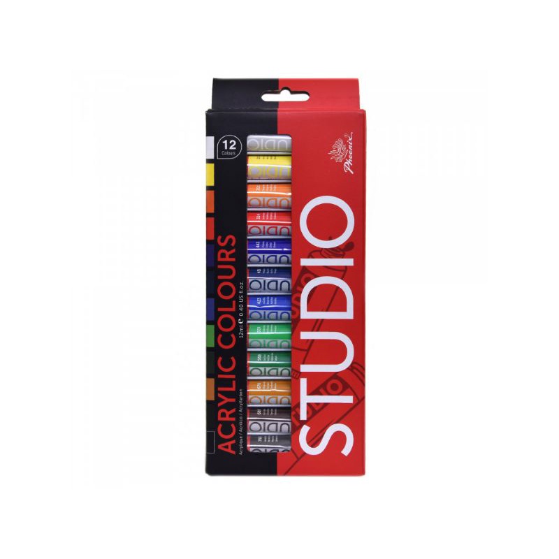 

Set of acrylic paints in tubes - Phoenix - 12 colors x 12 ml