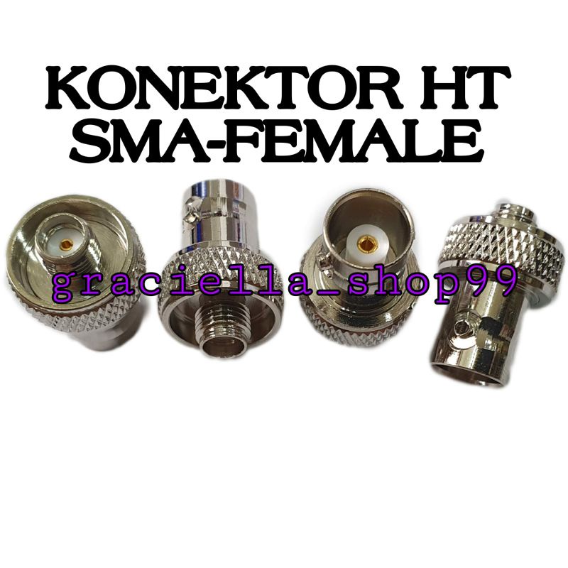 Jual Konektor Ht Weirwei Bnc Female Ke Sma Female Taiwan Shopee Indonesia