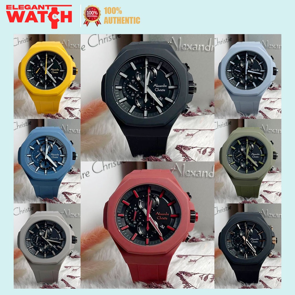 Jam Tangan Alexandre Christie Pria AC 6590 / AC6590 Original Garansi Resmi