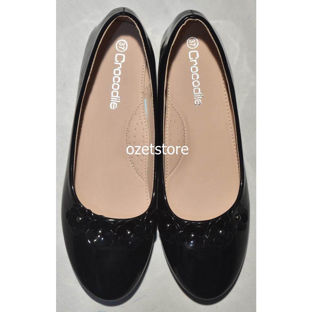 Sepatu Anak Wanita CROCODILE Hitam SWC12 ORIGINAL & REAL PICTURE