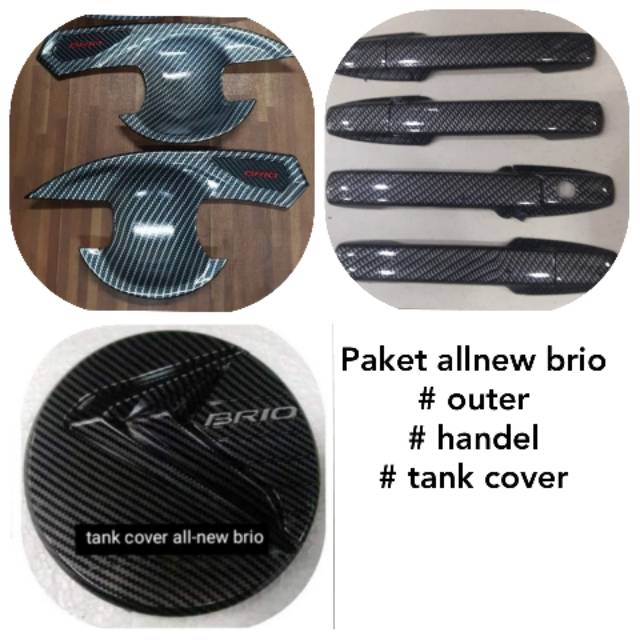 Paket outer dan cover handel plus tank cover allnew brio carbon 5D