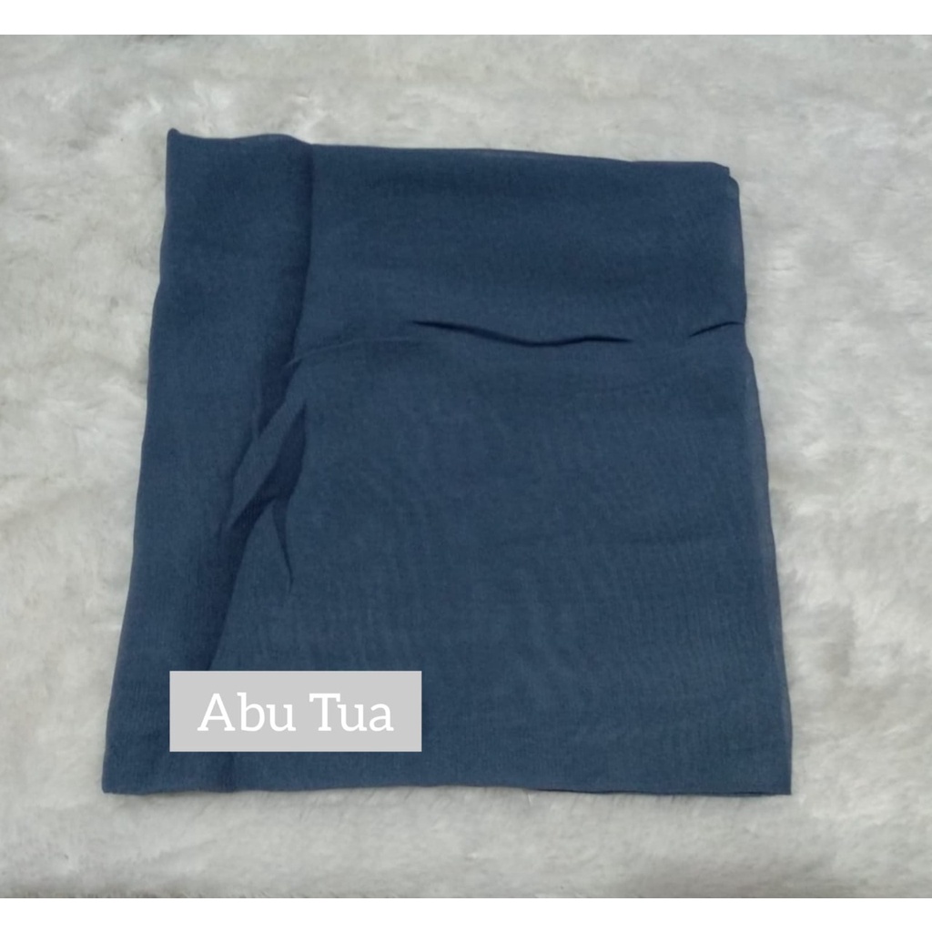 GF Medan - BELLA SQUARE TERMURAH - Jilbab Segi Empat Polycotton - Hijab Segiempat Murah Medan-ABU TUA