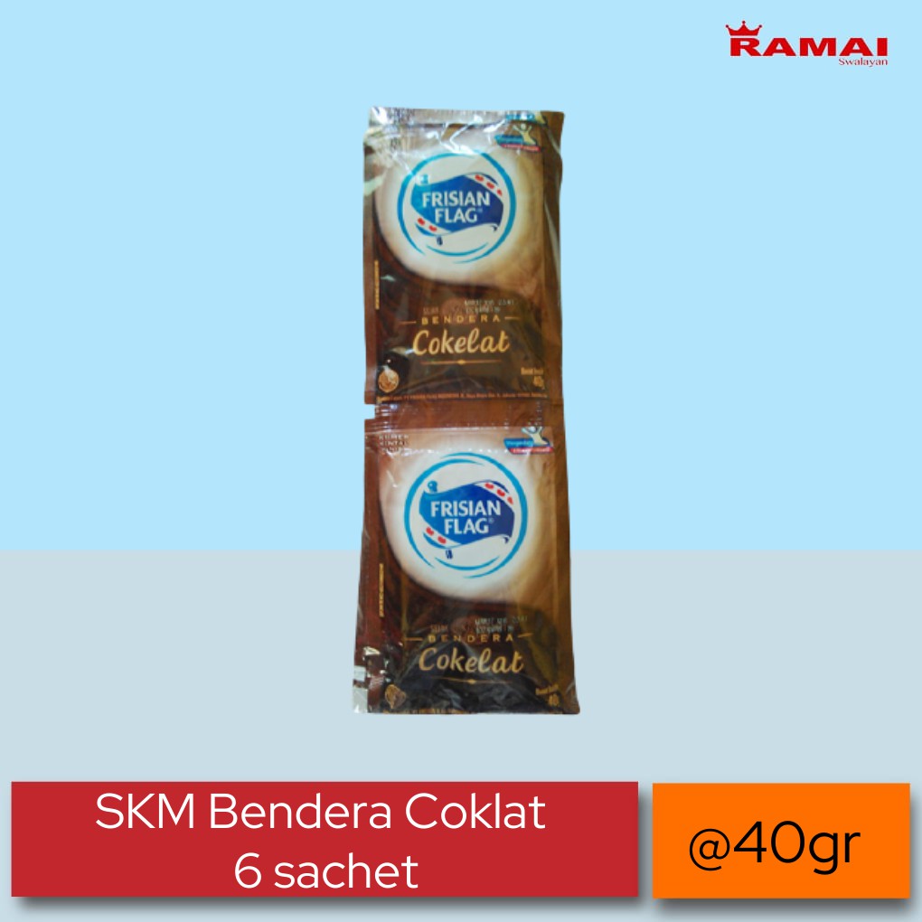 Jual Skm Bendera Coklat Sachet 6 Sach Frisian Flag Ramai Swalayan