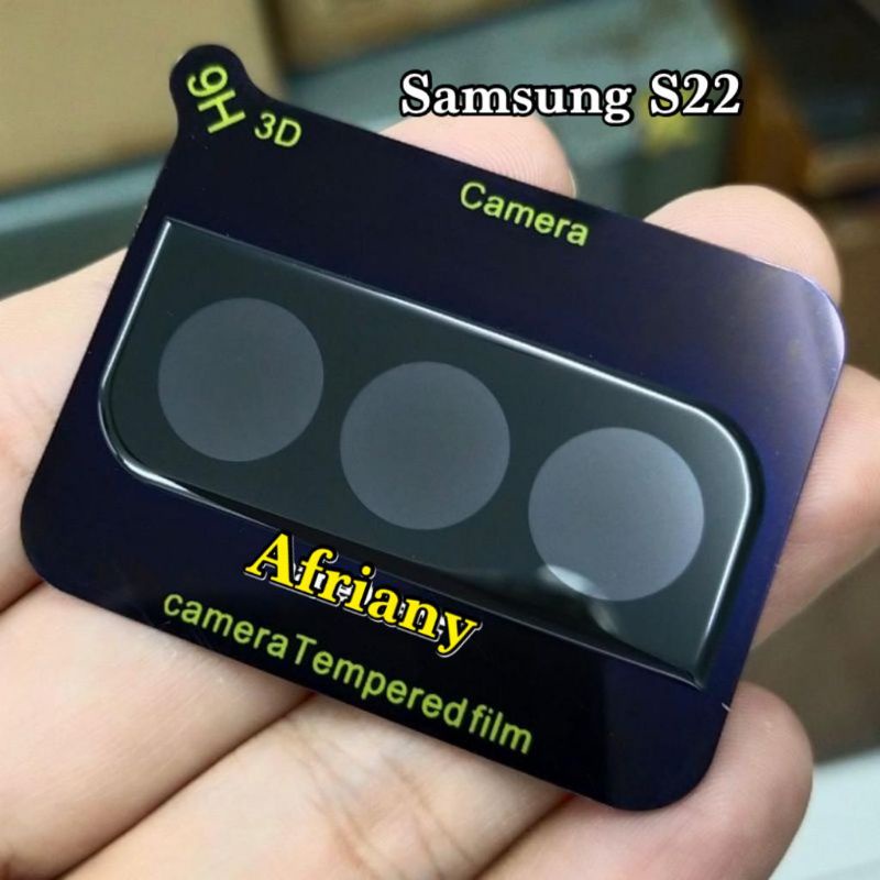 Samsung Galaxy S21 FE 5G S22 5G S22 Plus 5G S22 Ultra 5G Tempered Glass Pelindung Lensa Kamera 3D