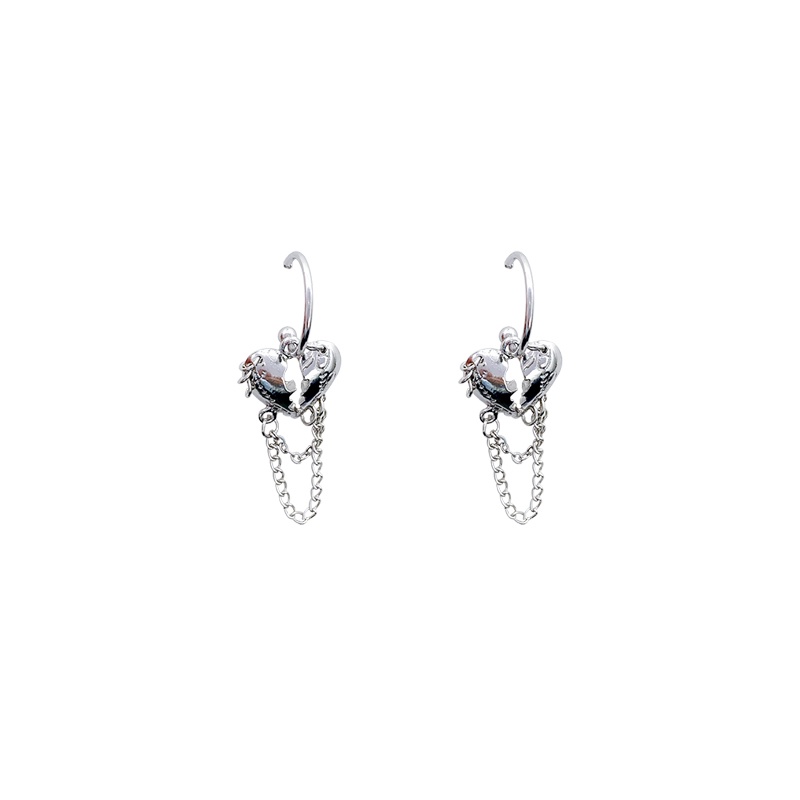 Anting Rumbai Bentuk Hati Untuk Aksesoris