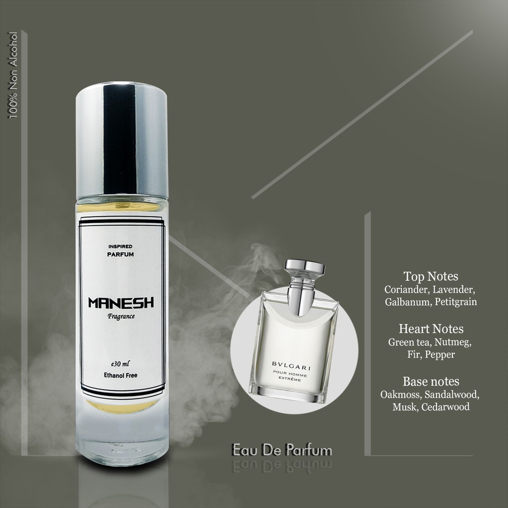 BVLGARI EXTREME Non Alkohol ,Parfum Non Alkohol , Parfum Unisex ,Parfum Pria ,MANESH Parfum