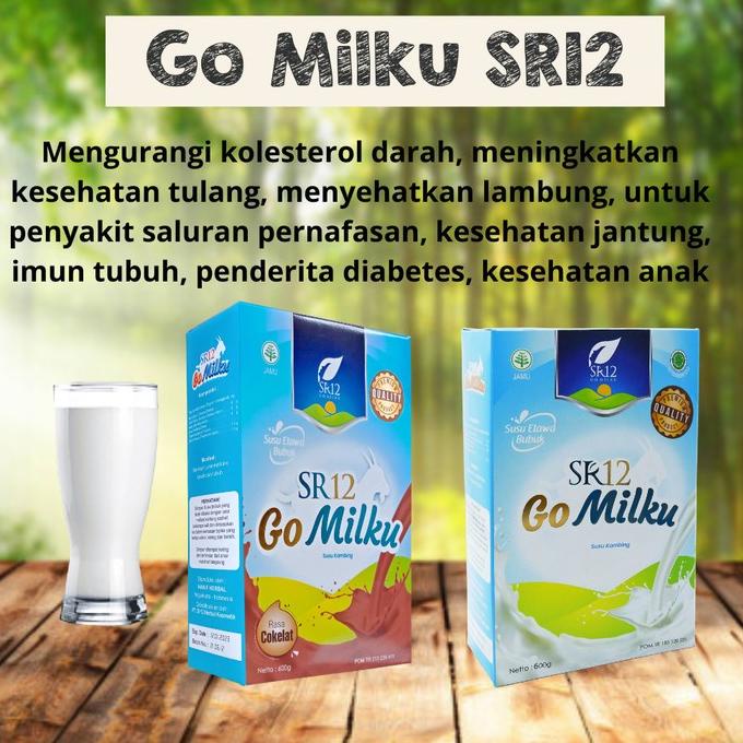 

BAYAR DITEMPAT Susu kambing etawa SR12 Go Milku Imun Booster Sehat Alami - 600gr cokelat