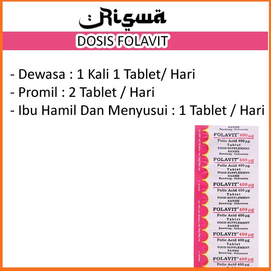 Asam Folat Untuk Program Hamil Folavit Promil 400 Mcg Untuk Progam Hamil dan Ibu Menyusui