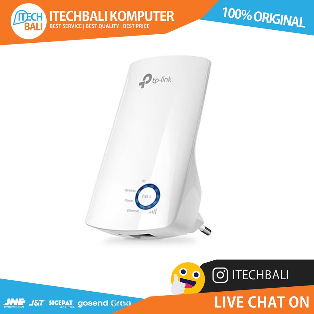 Wi-Fi Range Extender TP-LINK TL-WA850RE 300Mbps Original | ITECHBALI