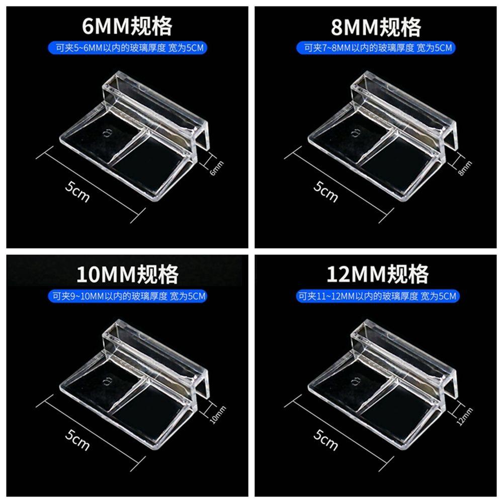 [Elegan] Penjepit Braket Penyangga Tutup Aquarium Fish Tank Pet Parts Pengganti Aksesoris Aquarium Klip Akrilik