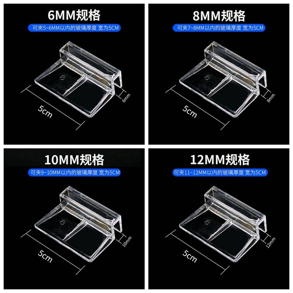 [Elegan] Penjepit Braket Penyangga Tutup Aquarium Fish Tank Pet Parts Pengganti Aksesoris Aquarium Klip Akrilik